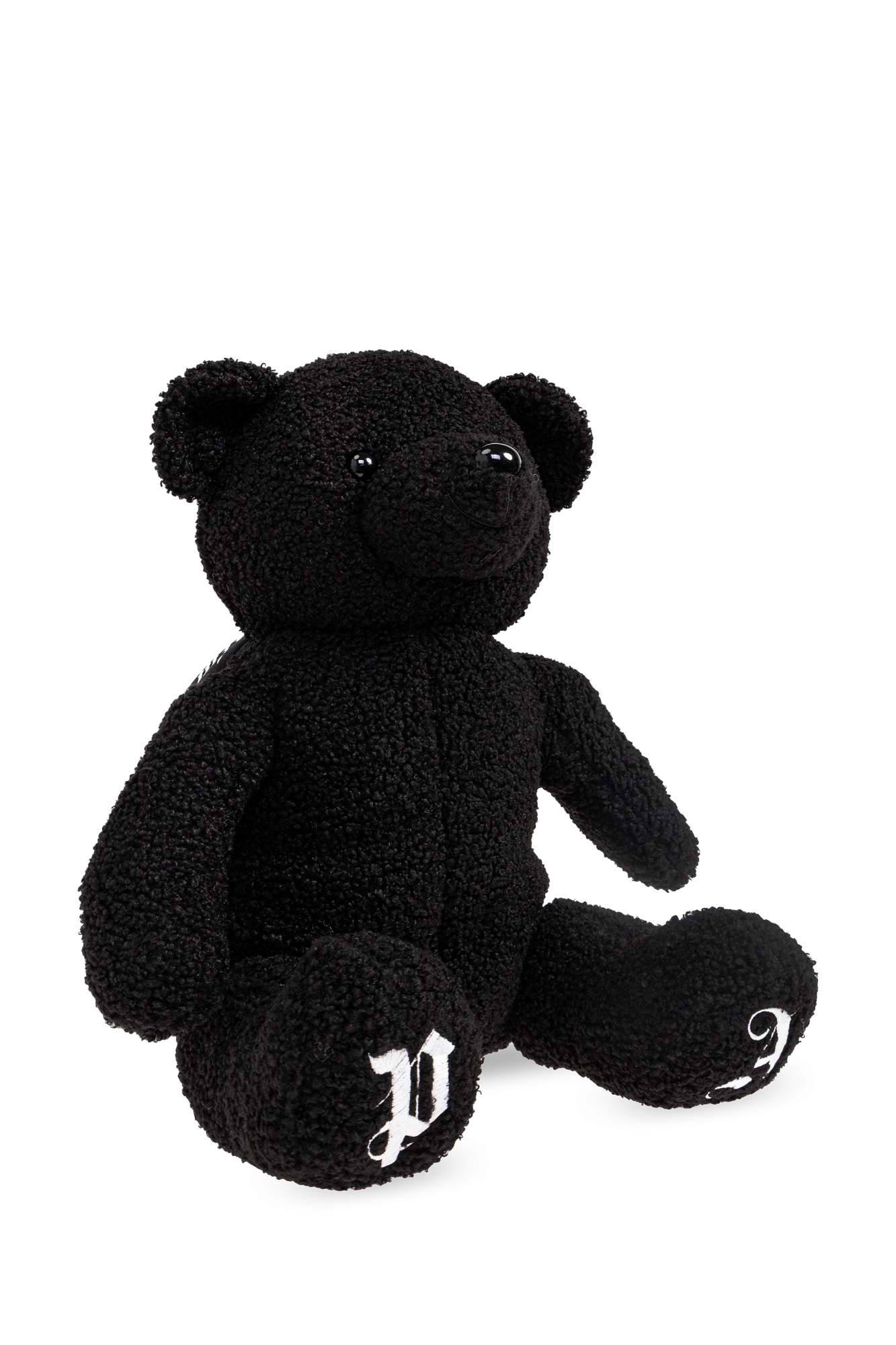 Black Backpack in the shape of a plush bear Palm Angels Kids
